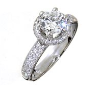 Ringe Damiani Dame MINOU FULL PAVE' in Weißgold Diamante 0.50 Ct 81079637 - 81079637